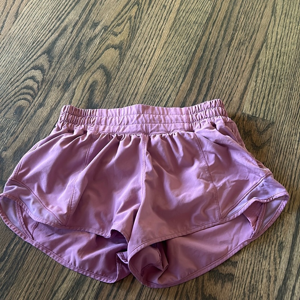 Purple lululemon shorts